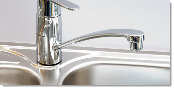 Kitchen Staging - A Shinny Faucet